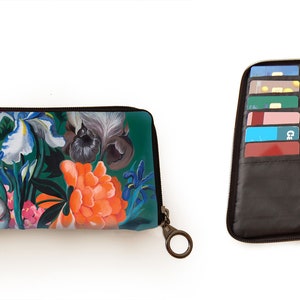 Retro Blumen Brieftasche, Vintage Blumen Brieftasche, Forest, Brieftasche Mutter, Blumen Geschenk Sie, Geldbeutel Blumen Retro, Valentin