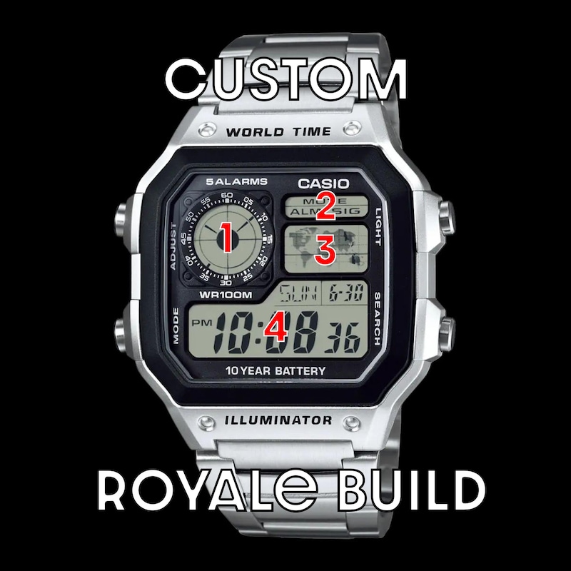 Casio Module Mod Modded Casio Royale Watch - Etsy