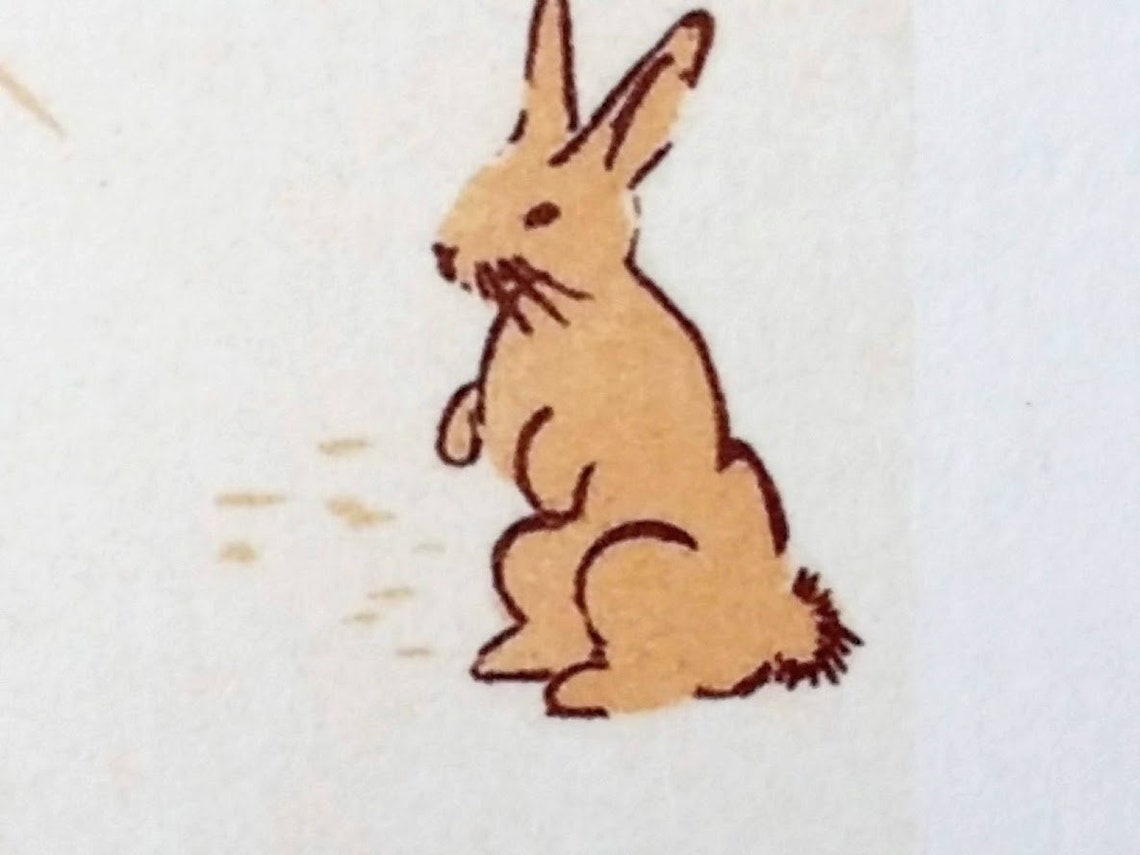 Winter Solstice Card With Rabbit in Forest - Etsy