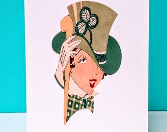 St. Patrick's Day Art Deco Babe