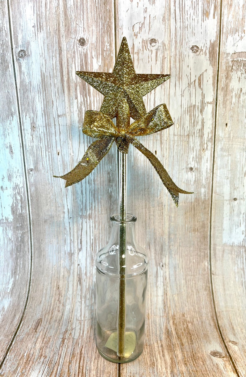 Gold Star 16 Fairy Wand Sprinkles Glitter Valentine Etsy