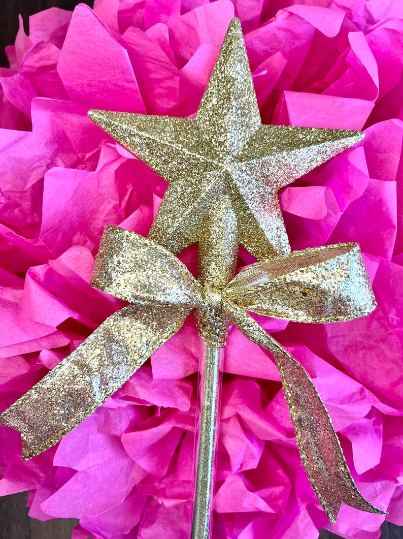 Gold Star 16 Fairy Wand Sprinkles Glitter Valentine Etsy