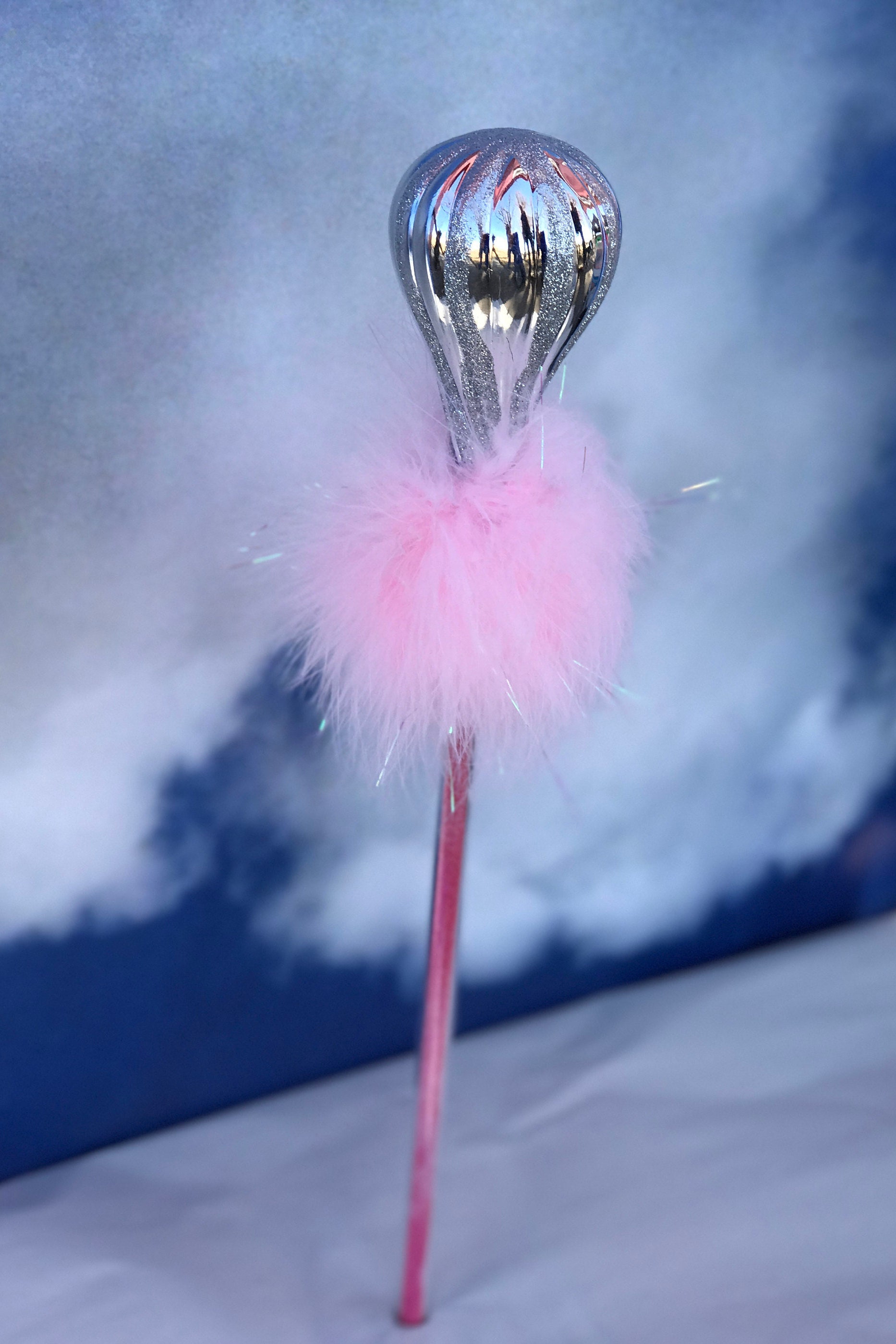 Magic Light Pink Glitter Wand actually shakes iridescent Etsy