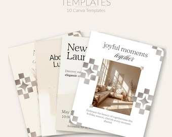 Coaches Instagram Post Templates | Minimal Beige Canva Bundle (Digital Download)