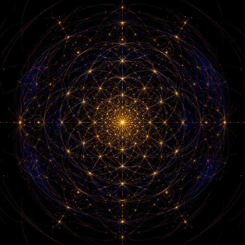 The Void Bloom 2 Sacred Geometry Print · Creation Geometry Art ...
