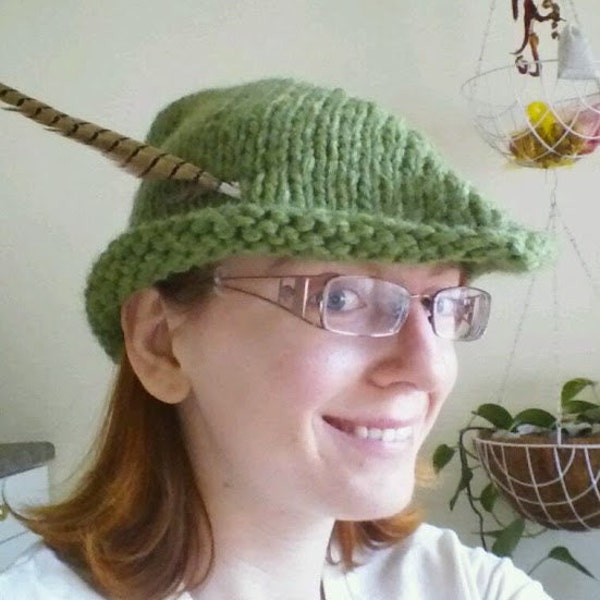 PATTERN: Robin Hood/Peter Pan Hat - Adult