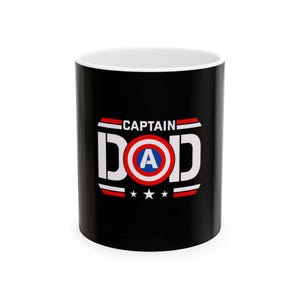 Captain Dad Mug | Superhero Shield Coffee Cup Bild 1