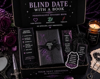 Blind Date with a Book Box | Personalized Mystery Book | Dark Romance, Romantasy, or Thriller