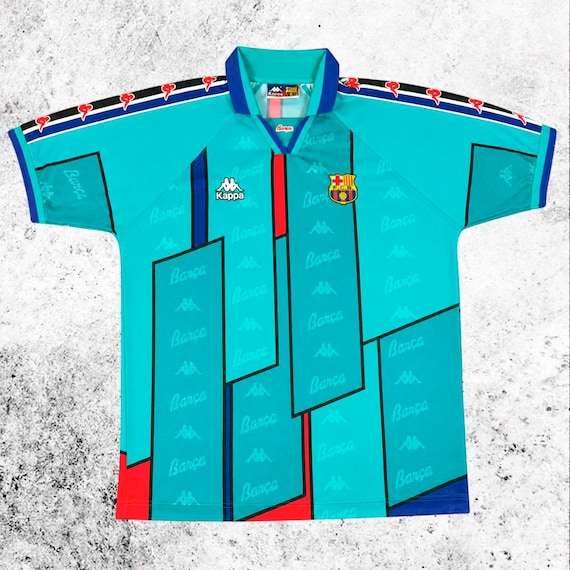 Vintage FC Barcelona X Kappa Away Jersey – 1995/97 – Turquoise