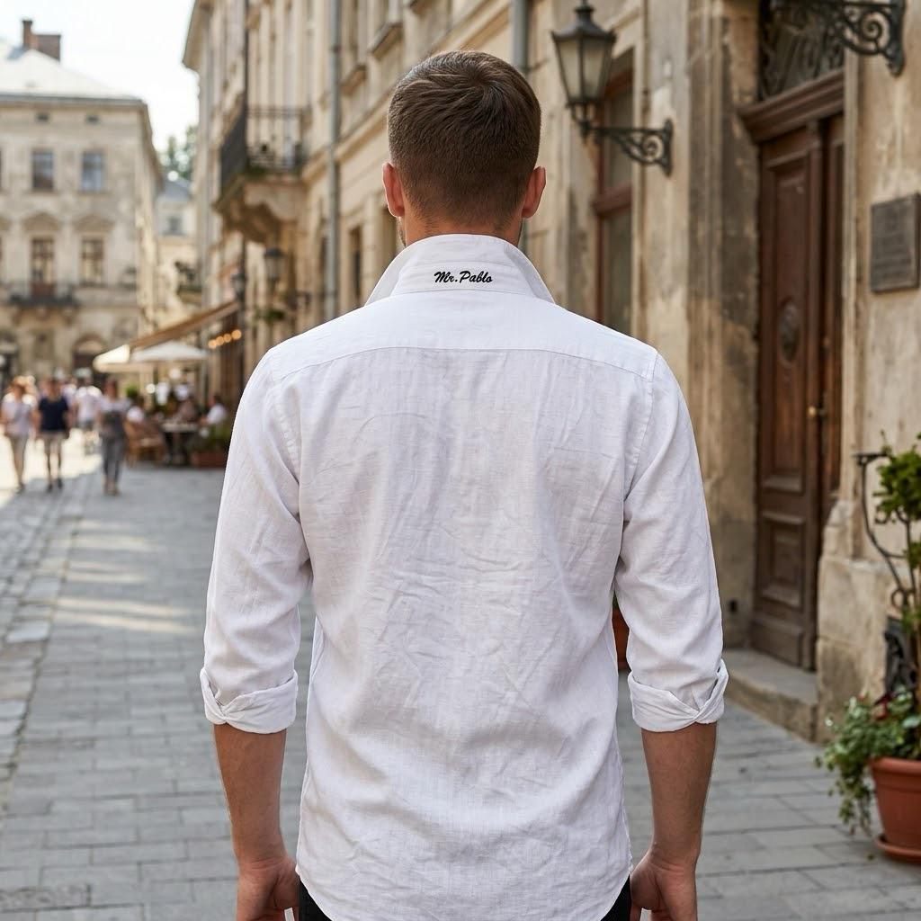 Custom Embroidered Back Button Shirt - Etsy