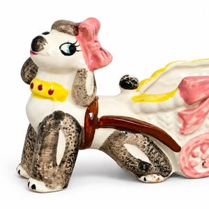 Vintage 1950’s Kitsch Ceramic Poodle Planter | Made in Japan