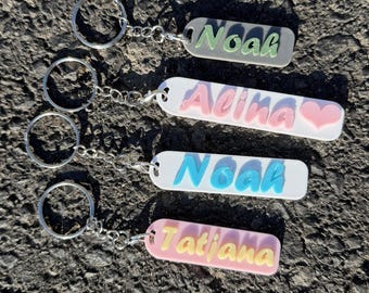 Schlüsselanhänger personalisiert mit Wunschname | 3D gedruckt | Geschenkidee