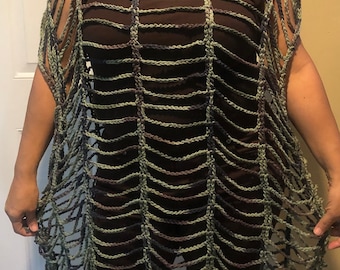 Crochet Camouflage Chain Top