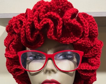 Crochet Ruffle Hat