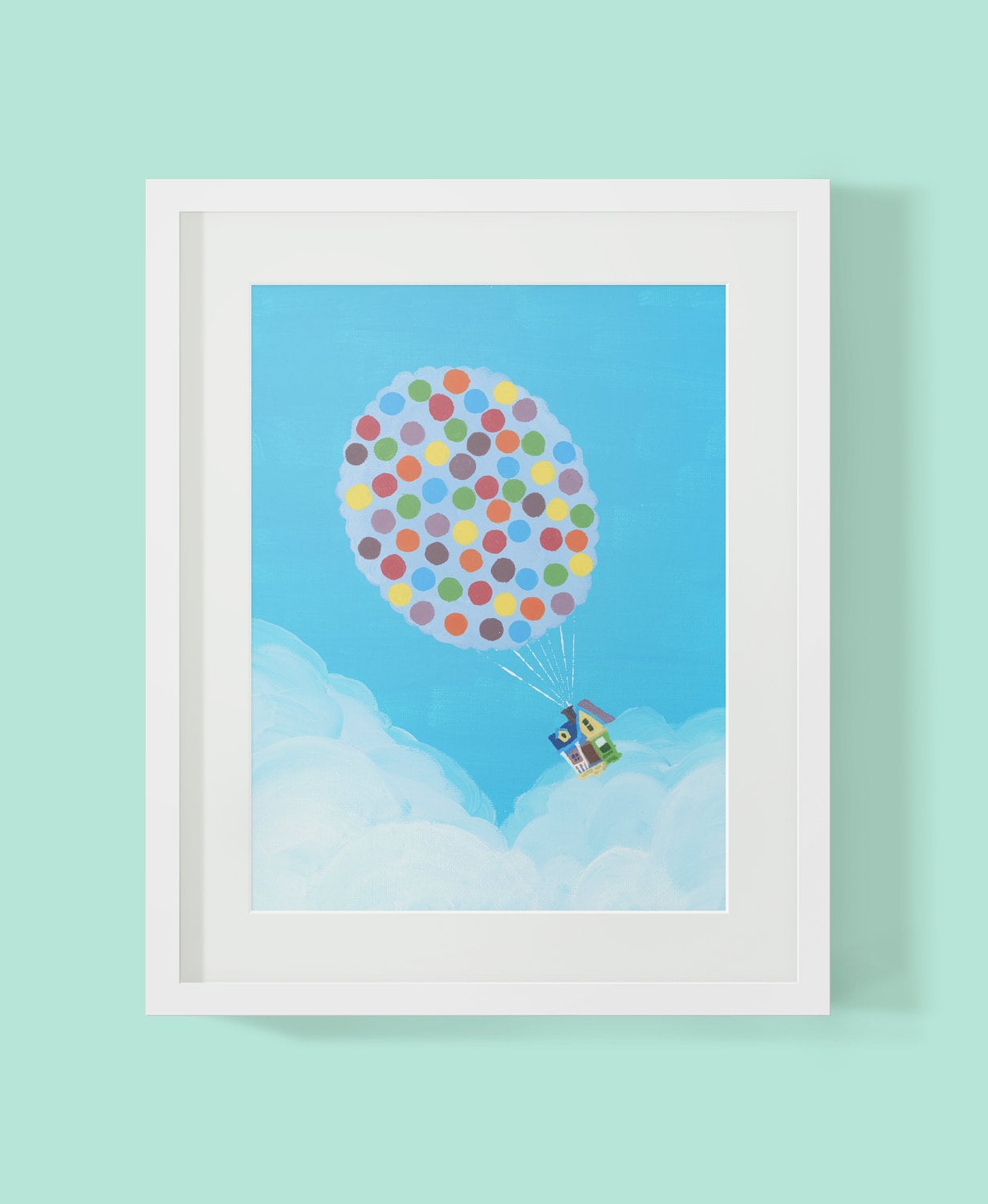 Disney Pixar's Up, Balloon House - Print - Etsy