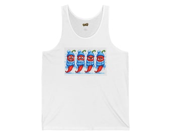 Camiseta sin mangas de pimientos picantes