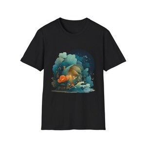 T-shirt fée coquillage cottage, t-shirt Beach Cottagecore, cadeau côtier magique image 3