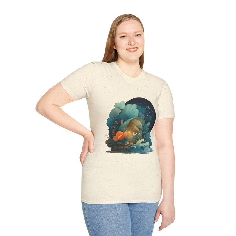 T-shirt fée coquillage cottage, t-shirt Beach Cottagecore, cadeau côtier magique image 7