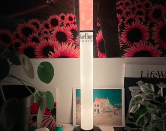 Luminária LED Marlboro Lights em formato de cigarro, 43 cm - Decoração para quarto, bar, salão de cabeleireiro ou estúdio de tatuagem.