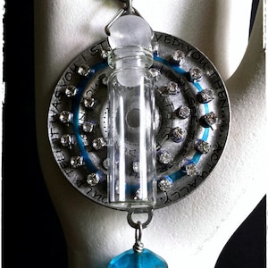 The Truth is Evident, Industrial Chic, Mixed-Media Scent Necklace
