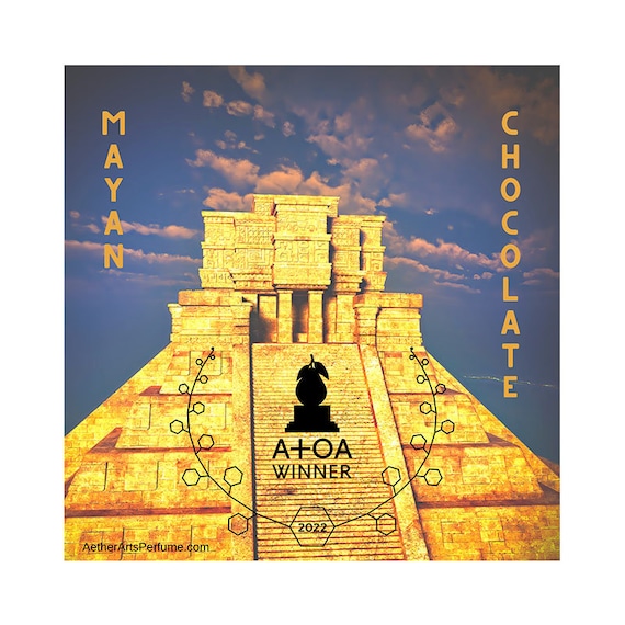 Mayan Chocolate, an Exotic, Spicy, Green, Chocolate Perfume inspired by the Jungles of Mesoamerica where the Cacao Tree grows.