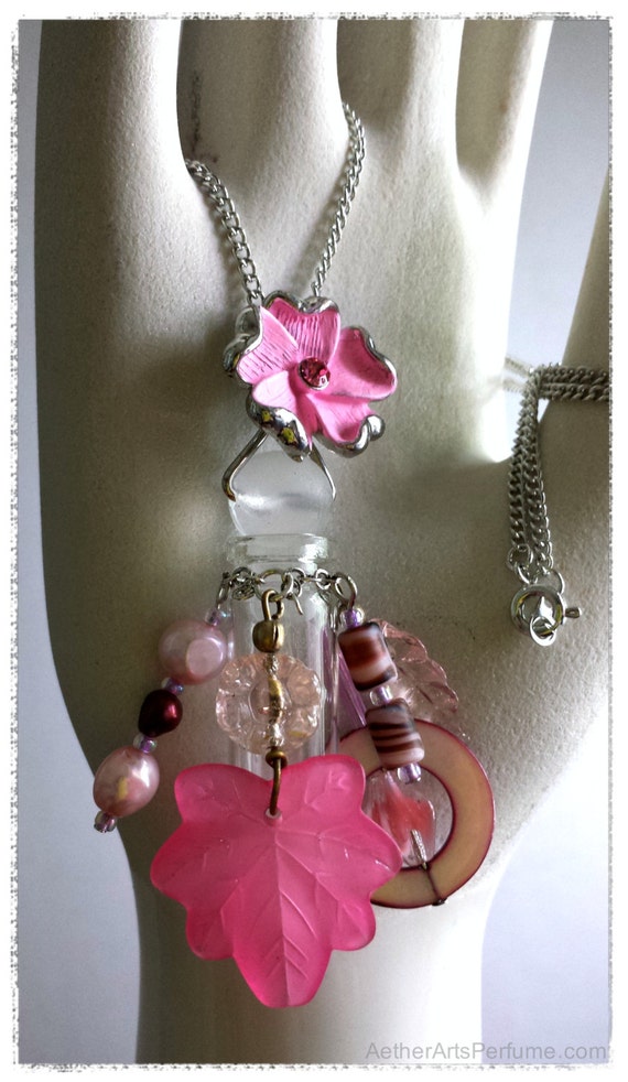 Spring Blossom Scent Necklace:  Take your favorite perfume with you!