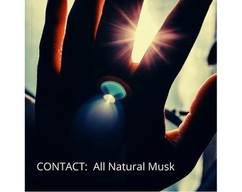 CONTACT: a unisex, All Natural Musk Perfume, 100% Natural, no synthetic notes, Rich, and Sublte, Long-lasting, No.2 in the Pandemic Trilogy