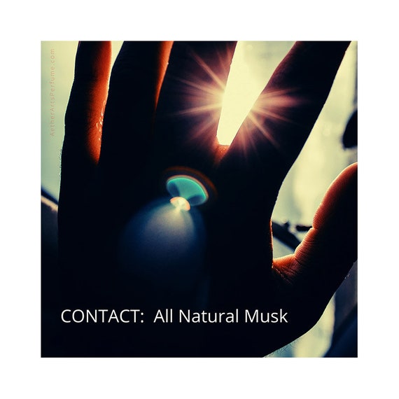 CONTACT: a unisex, All Natural Musk Perfume, 100% Natural, no synthetic notes, Rich, and Sublte, Long-lasting, No.2 in the Pandemic Trilogy