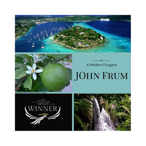 Burner Perfume No. 4 John Frum, a Tropical Perfume featuring Vanuatu Pepper, inspiredby a Cargo Cult, a Modern, Tropical, Fougere, Perfume
