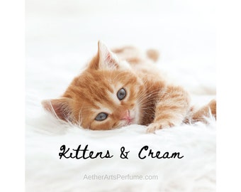 Kittens & Cream, a Purrrfect Musk!  Soft and innocent, the ultimate comfort perfume. Let your inner feline pet come out to play!