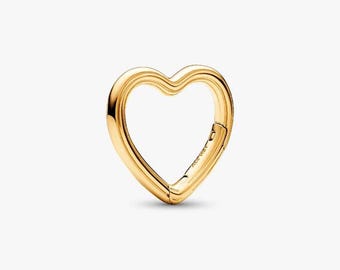 Pandora Me Gold Herz Link Ösen Kette ALE S925 Sterling Silber