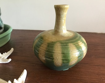 Weed Pot Vintage studio pottery artist signed mid century modern