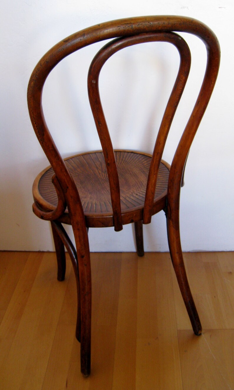 Jacob and Josef Kohn bentwood cafe chair made in Poland Etsy