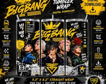K-Pop Tumbler Wrap PNG | VIP Forever Digital Download | 20oz Skinny Straight Sublimation Design
