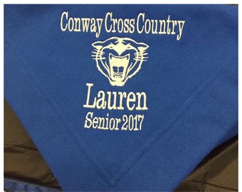 Personalized stadium blanket, Sweatshirt blanket, Fleece blanket, Monogrammed blanket