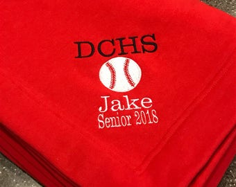 Personalized stadium blanket, Sweatshirt blanket, Fleece blanket, Monogrammed blanket, baseball blanket, stadium blanket