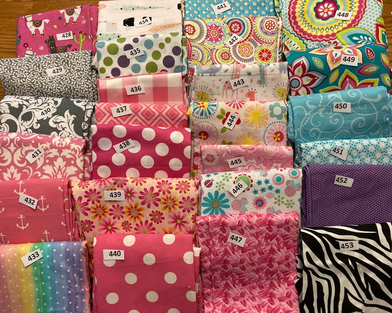 Burp Cloths for Girls-Set of 3