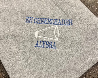 Personalized stadium blanket, Sweatshirt blanket, Fleece blanket, Monogrammed blanket, cheer blanket