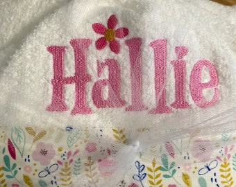 Personalized Hooded Towel, hooded towel for baby, monogrammed hooded towel for toddler