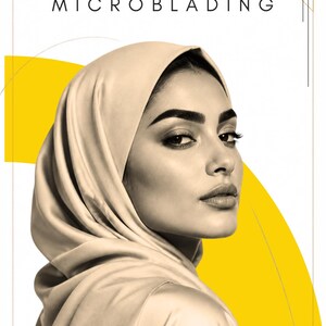 Bearbeitbare Instagram-Vorlage für Microblading