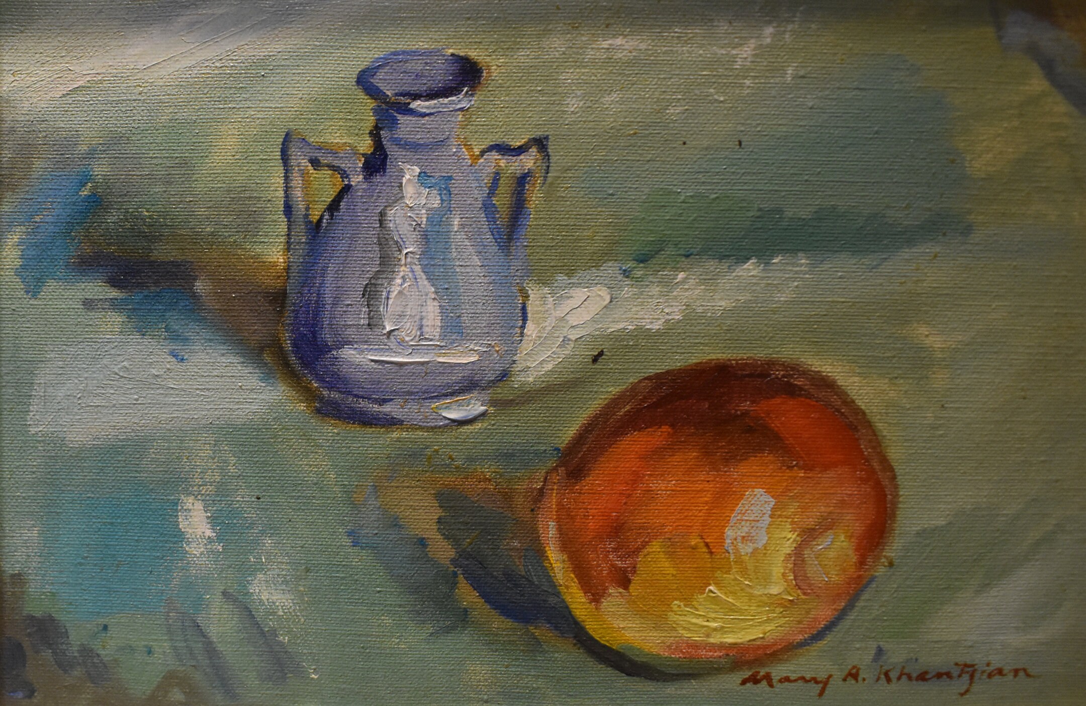 青い瓶と果物アンティーク油彩画 il_fullxfull.2819358377_b48m.jpg