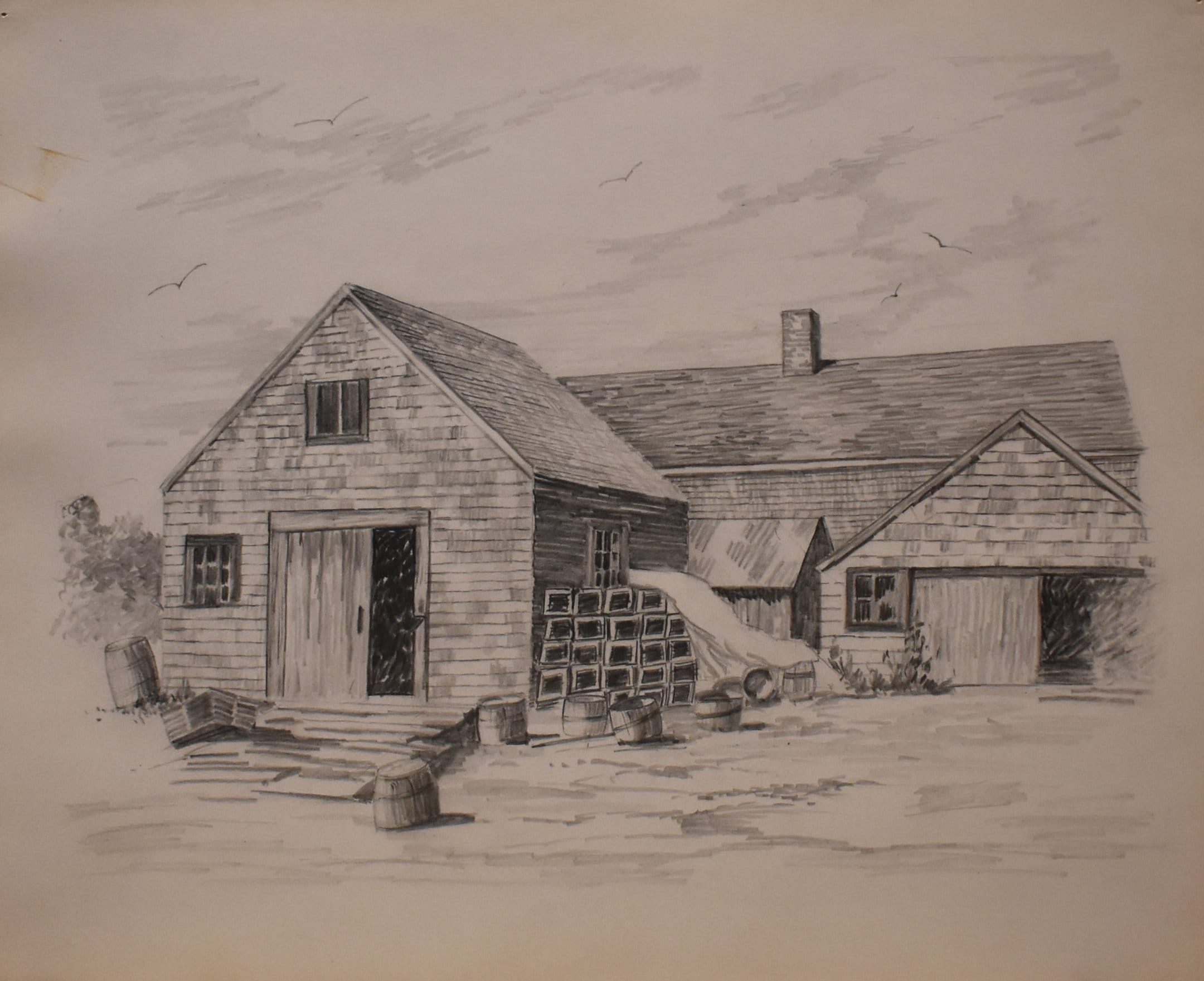Old Farmhouse Sketches  Bing Images  House sketch Cottage art Abandoned  farm houses