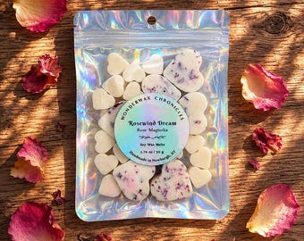 Rosewind Dream Soy Wax Melts | Heart Shaped Rose Magnolia Tarts