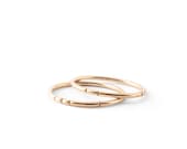 Carved Tribal Stacking Rings / solid 14k gold or gold fill / dainty layering ring set / single or pair