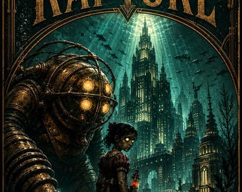 BioShock Rapture Poster | Kunstdruck „Big Daddy Little Sister“ (gerolltes Poster)