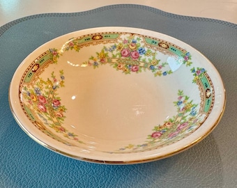 Craftsman Dinnerware Primuline Fruit & Dessert Bowl | Gold Trim | 5.5" | 1930s Vintage
