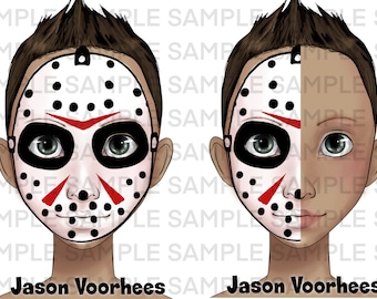 Halloween Horror Face Painting Fall board Face paint design menu board, Designs for face painters, digital download design menu board