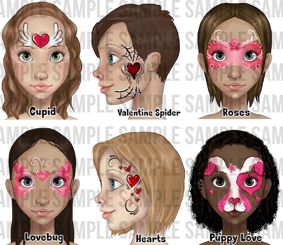 Face Painting Animal Board Face Paint Design Menu Board -  Israel