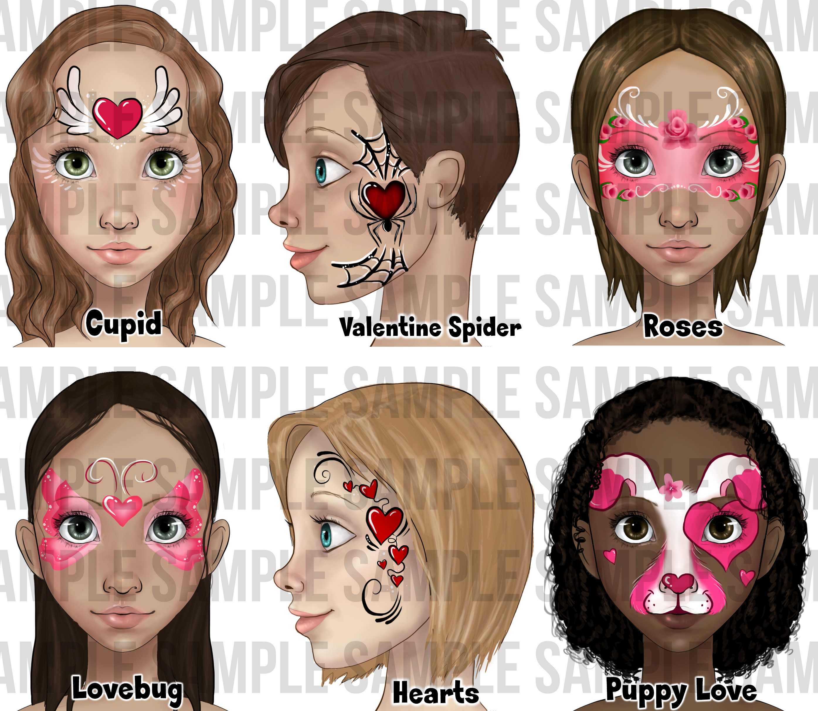Face Painting Word Board Face Paint Design Menu Board Etsy