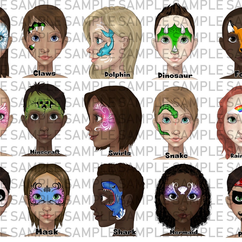 Face Painting Menu - Etsy